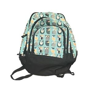 Kids backpack with owl pattern